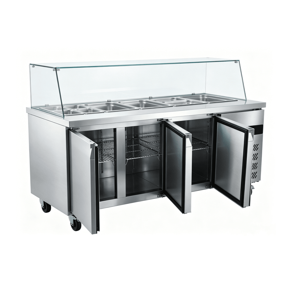 KRD Commercial Refrigerated Stainless steel counter GN3100TNSA-2