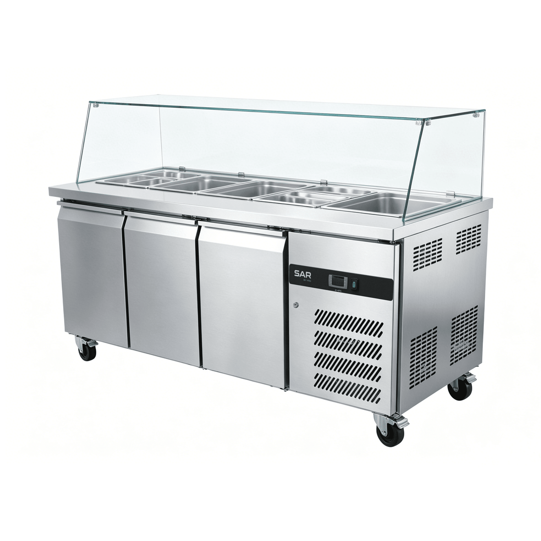 KRD Commercial Refrigerated Stainless steel counter GN3100TNSA-2