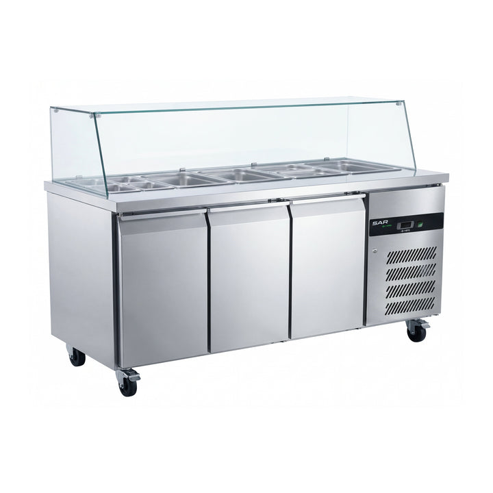 KRD Commercial Refrigerated Stainless steel counter GN3100TNSA-2