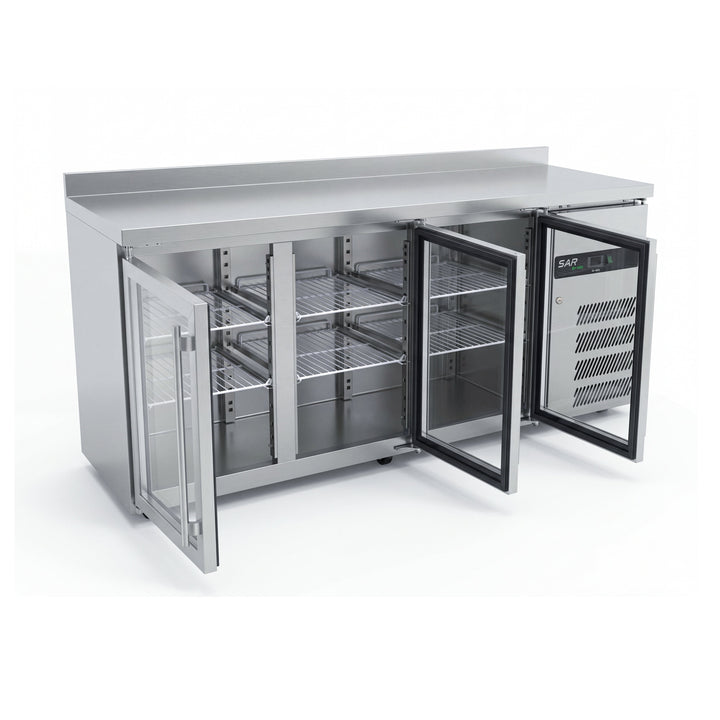 KRD Commercial Refrigerated Stainless steel counter GN3200TNG