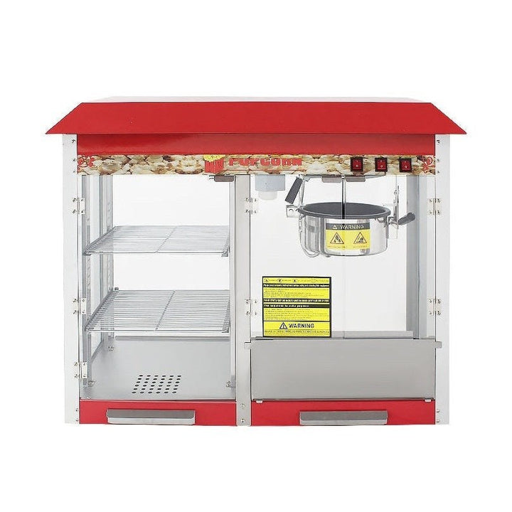 KRD Commercial Tabletop Popcorn machine &amp; 2 Shelves warm showcase 1800KW KRPWS11