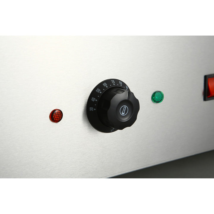 KRD Commercial Display Bain Marie Countertop 3xGN1/1 150mm HBM211