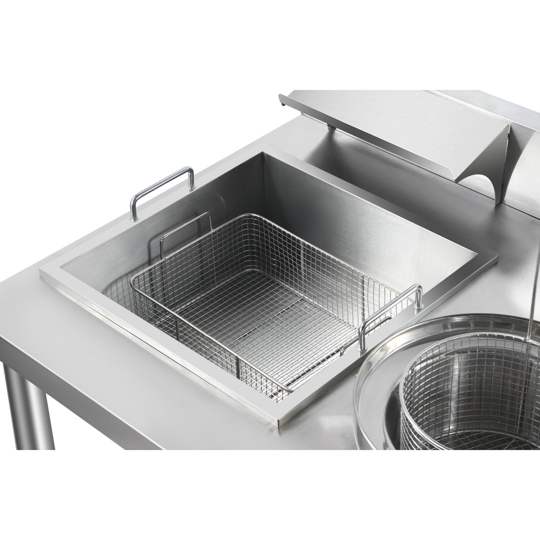 KRD Professional Stainless Steel Breading Table with Upstand HBT1000