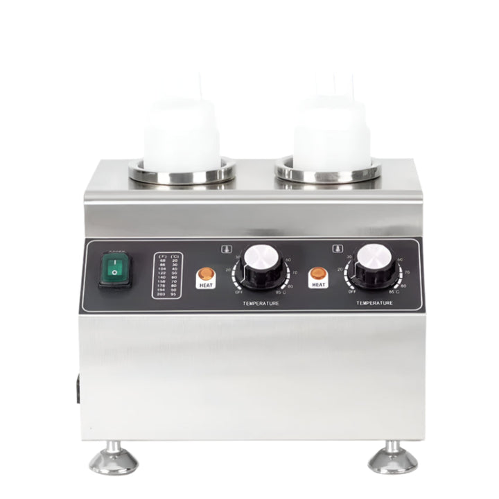 KRD Commercial Two-Bottle Electric Sauce Warmer Stainless HSW312