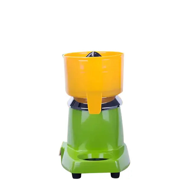 KRD Professional Citrus Juicer 800W in vibrant green and yellow design for efficient fruit juice extraction.