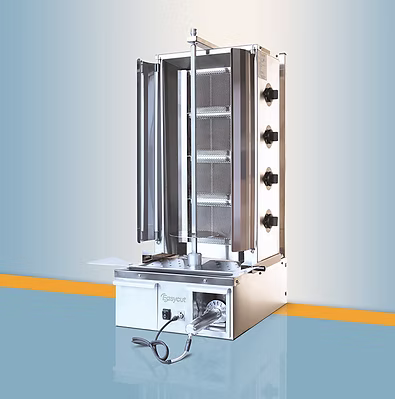 EasyCut 4 Burner Integrated Gas Kebab Machine 70kg Capacity I4G