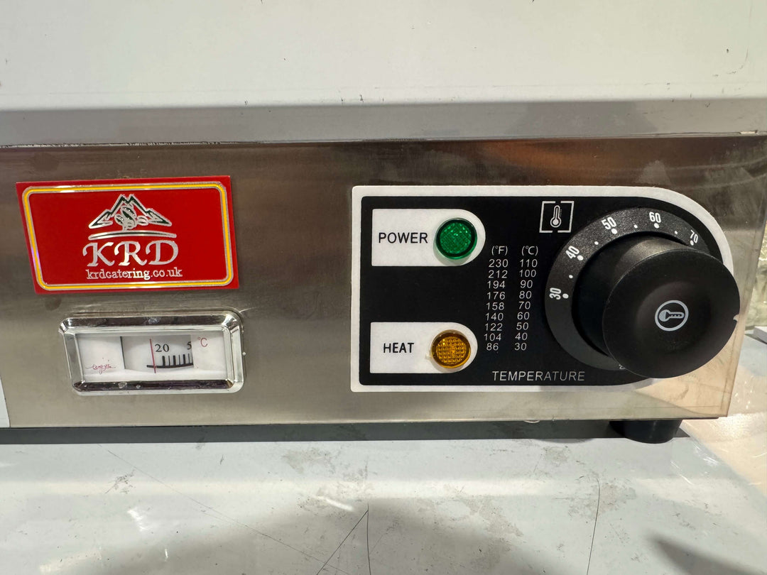 KRD Commercial Display Bain Marie Countertop warmer 3xGN1/2 910mm