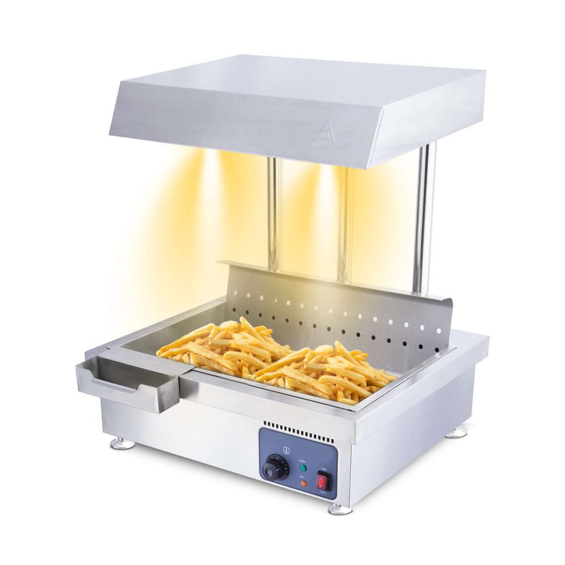 Deluxe Tabletop Chip Scuttle Food Warmer | KRD PFW1T2 – KRD Catering