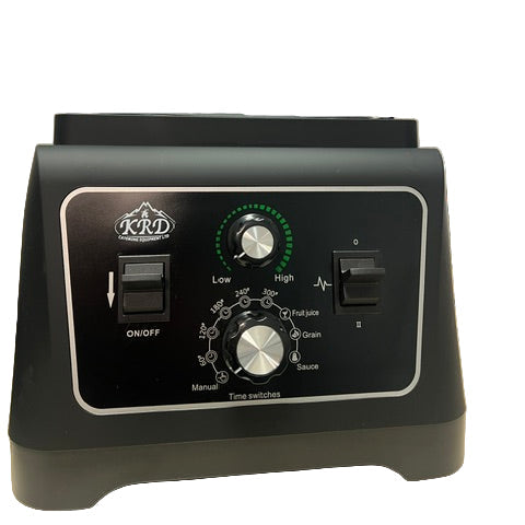 KRD Professional Blender 1.8 Litres 2200w Manual Control control panel with dials and switches