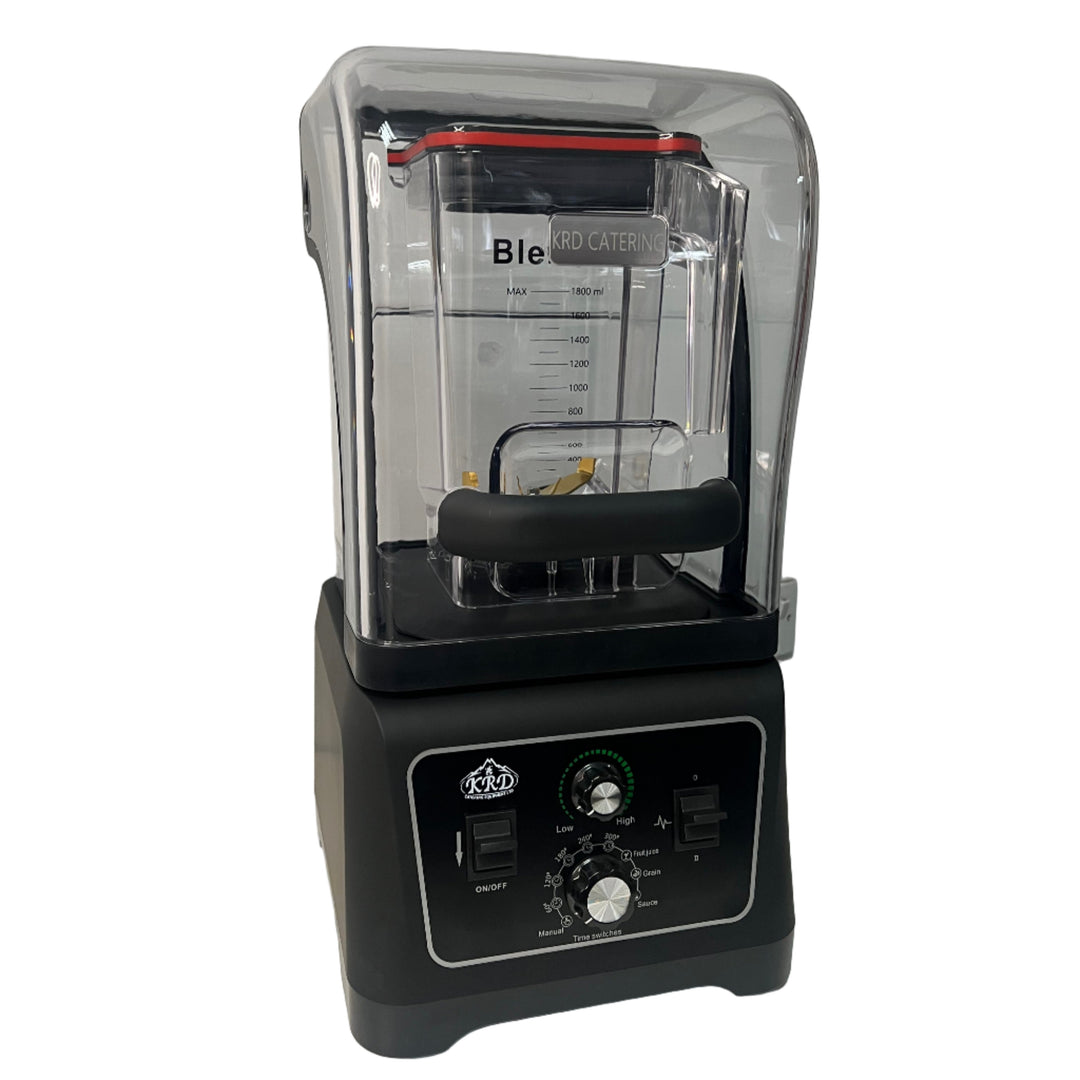 KRD Professional Blender 1.8 Litres 2200w Manual Control with clear jug and easy-to-use controls.