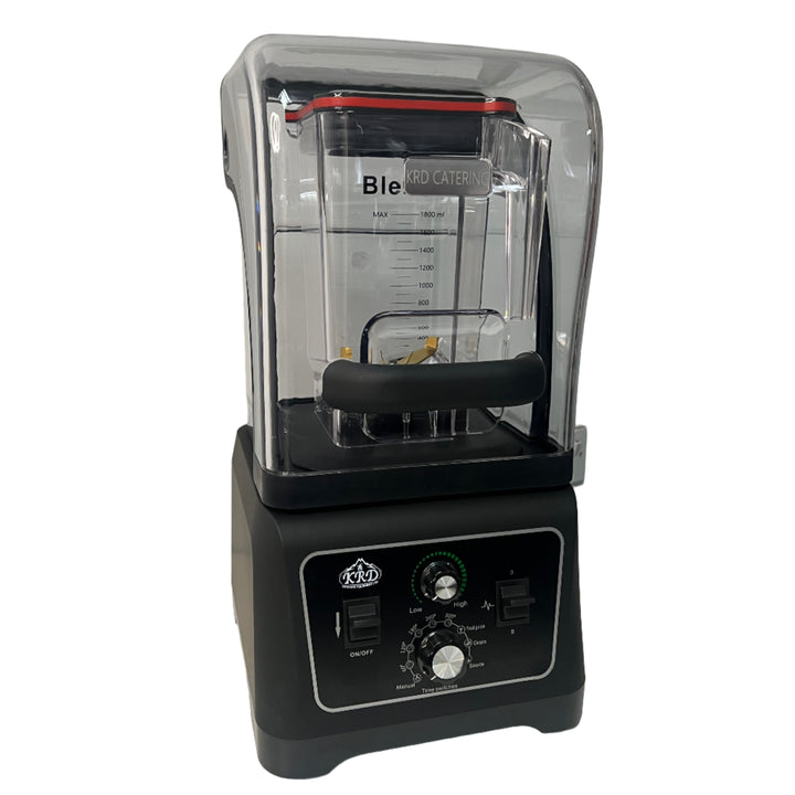 KRD Professional Blender 1.8 Litres 2200w Manual Control with clear jug and easy-to-use controls.