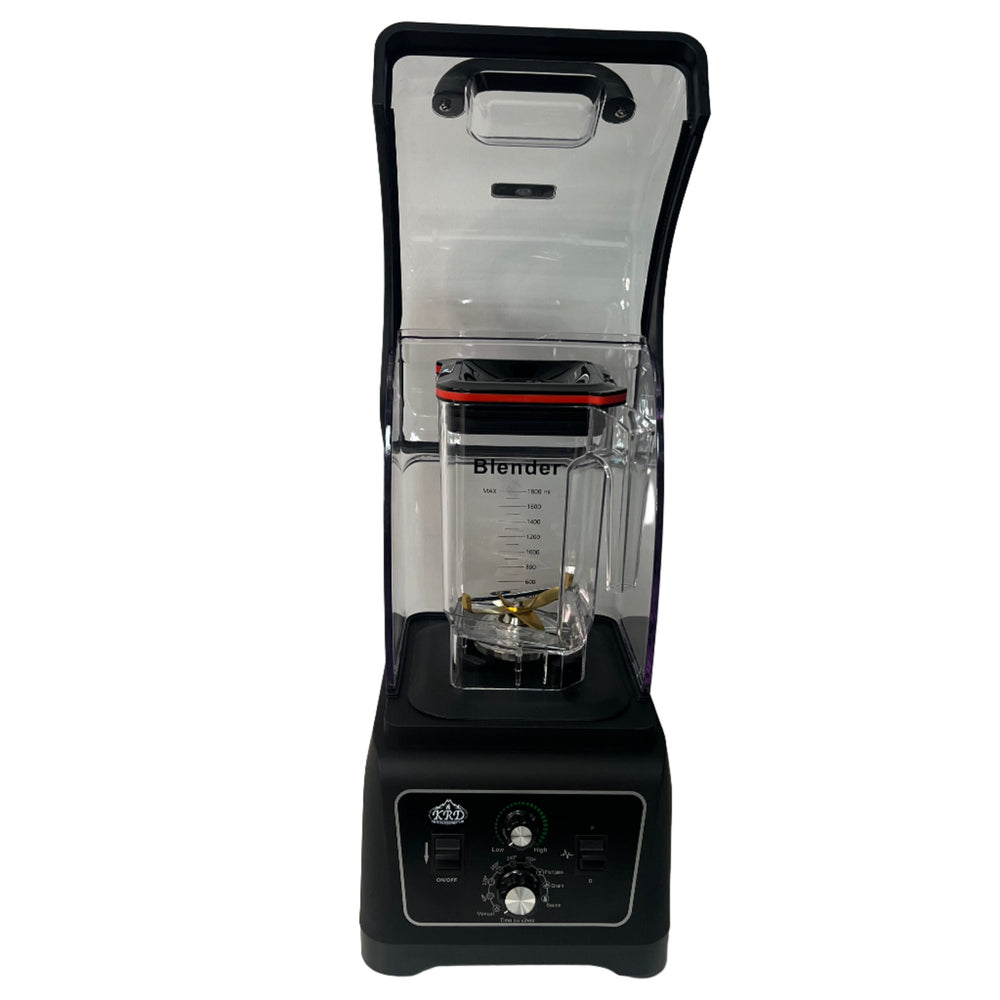 KRD Professional Blender 1.8 Litres 2200w Manual Control with clear jar and control panel