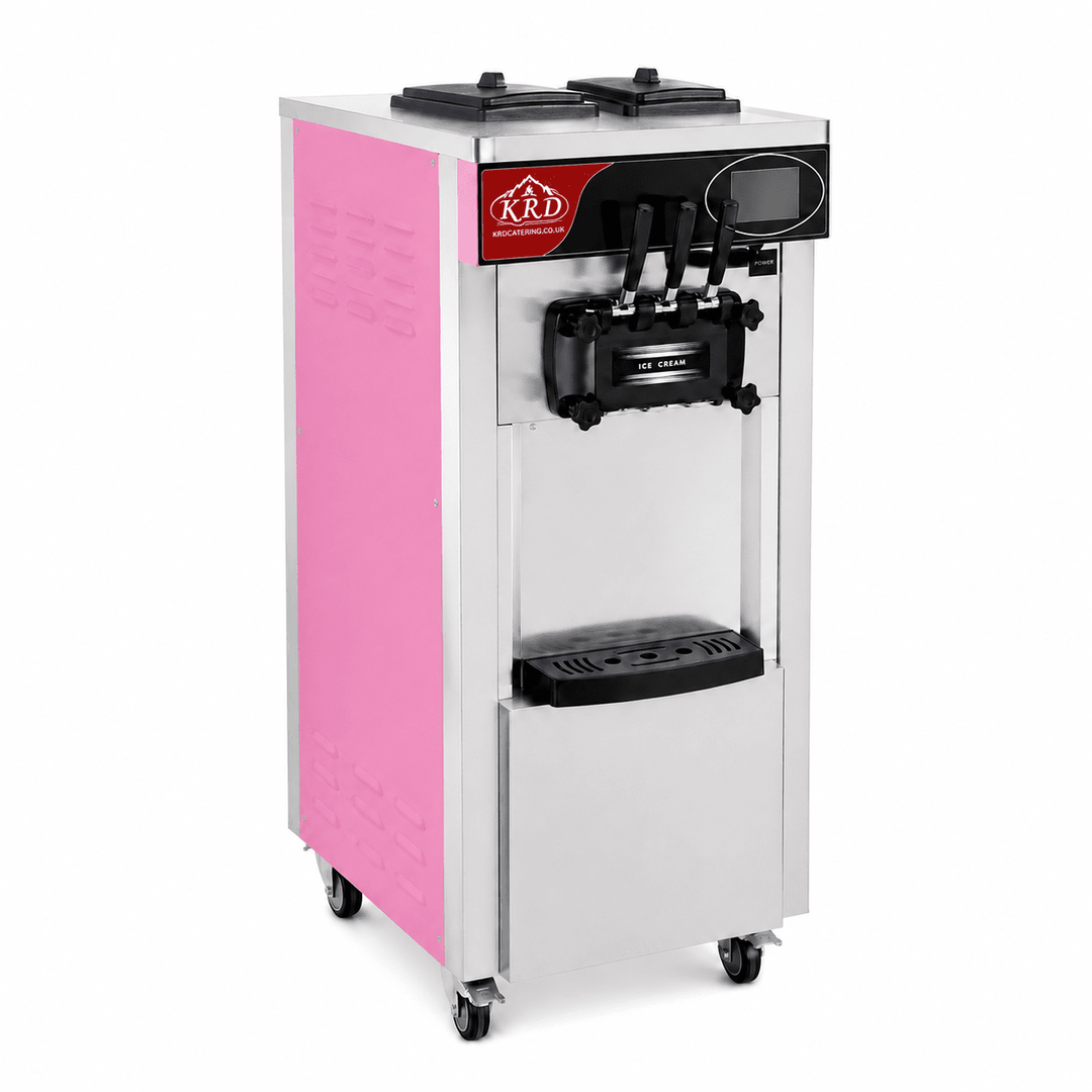 KRD Standing Three Flavour Soft Serve Ice Cream Machine 20-28L/H KIC826