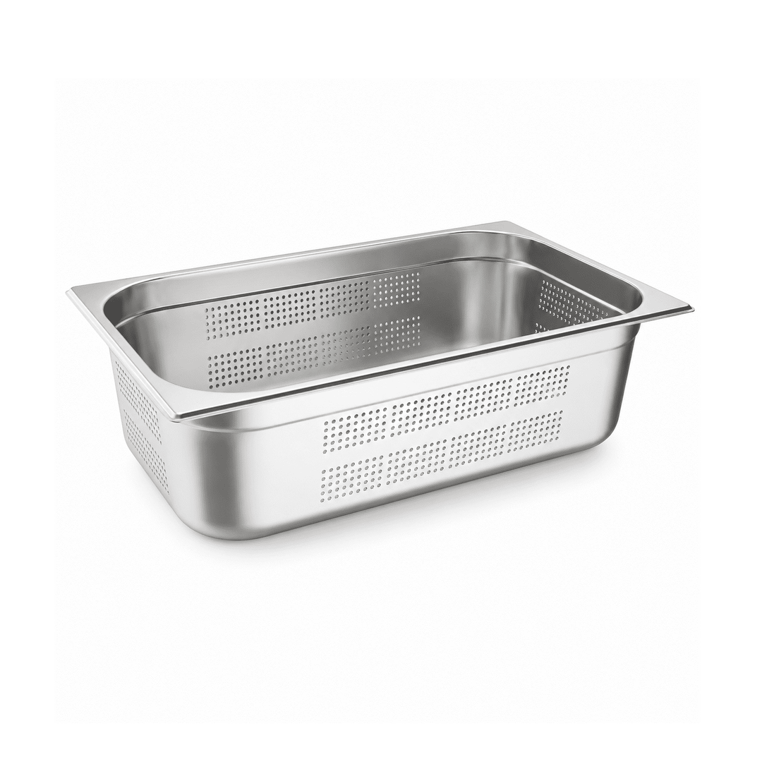 Stainless Steel Perforated Gastronorm Pan GN 1/1 Depth 150mm