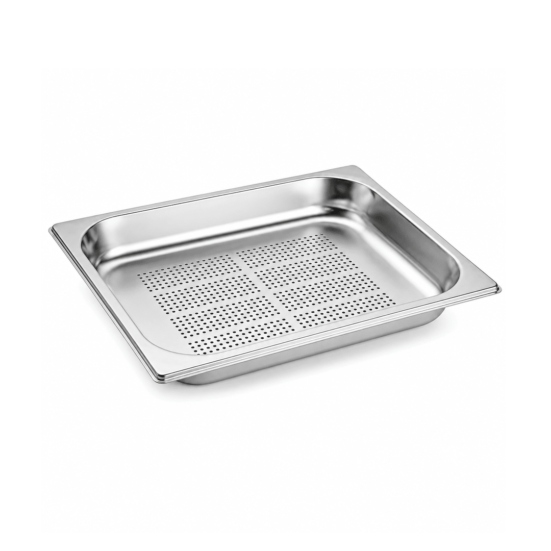 Stainless Steel Perforated Gastronorm Pan GN 1/2 Depth 20mm