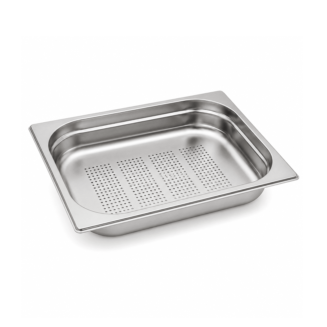 Stainless Steel Perforated Gastronorm Pan GN 1/2 Depth 40mm
