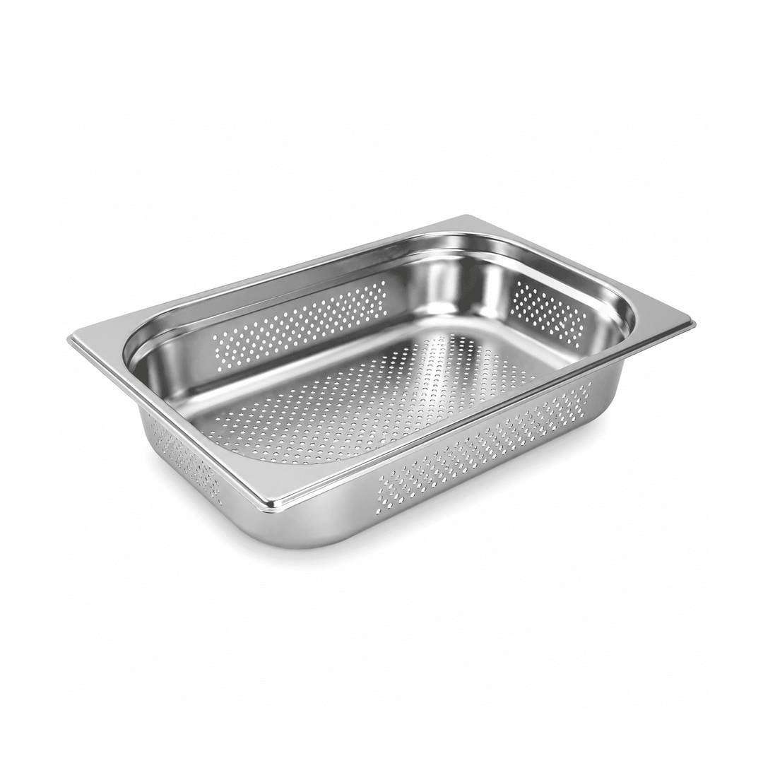 Stainless Steel Perforated Gastronorm Pan GN 1/2 Depth 65mm