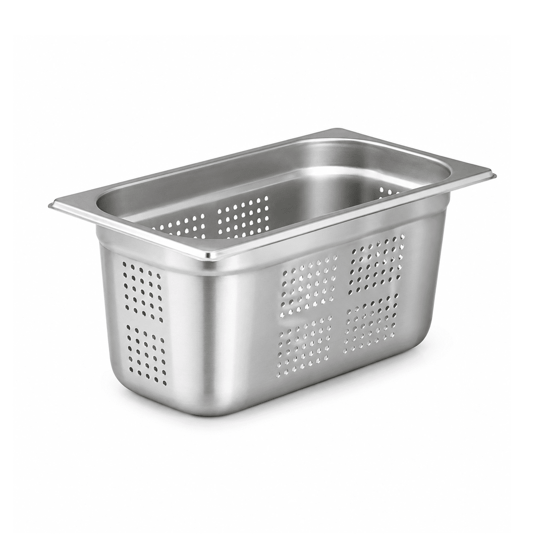 Stainless Steel Perforated Gastronorm Pan GN 1/3 Depth 150mm