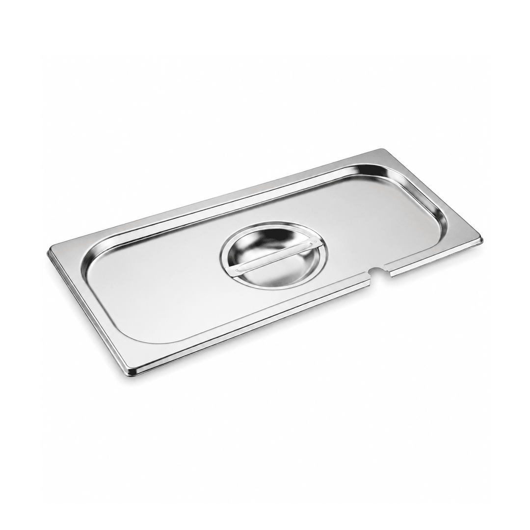 Stainless Steel Notched Gastronorm Lid GN 1/3