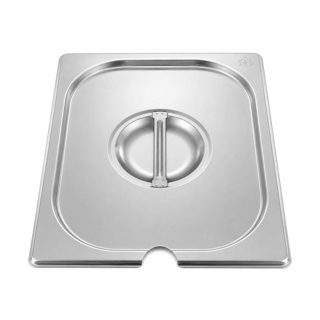 Stainless Steel Notched Gastronorm Lid GN 1/4