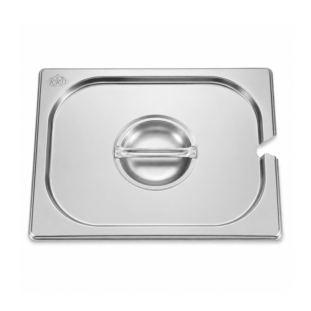 Stainless Steel Notched Gastronorm Lid GN 1/4