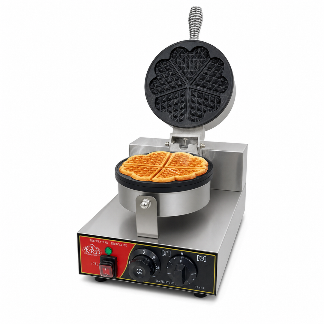 KRD Heart Waffle Maker Single Plate 5 Heart 1200W KR-HW5
