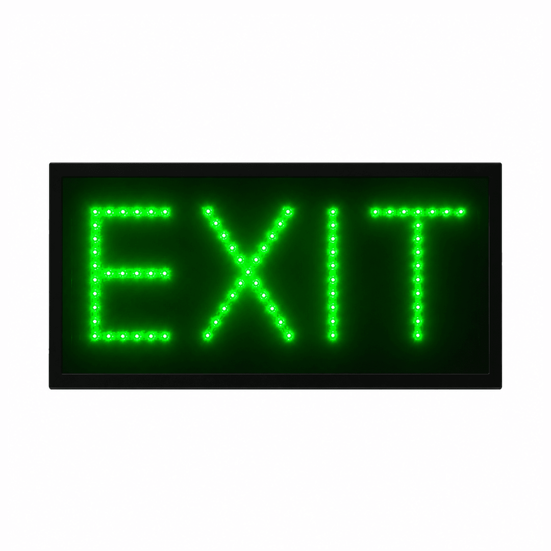 KRD LED Exit Sign Flashing Hanging Window Display TL-151