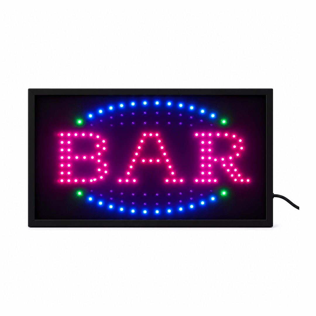 LED sign with &