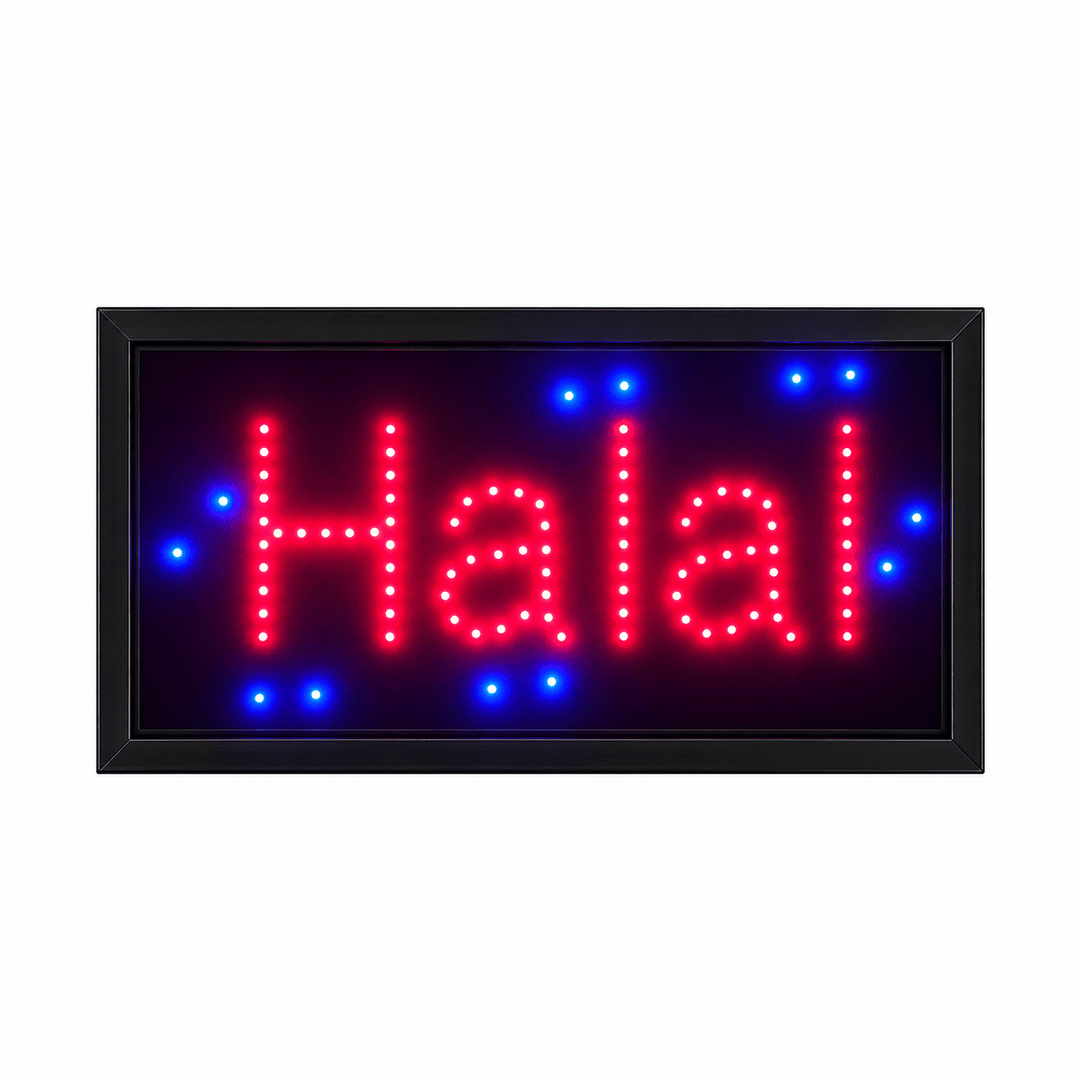 KRD LED HALAL Sign Flashing Shop Window Display TL-121