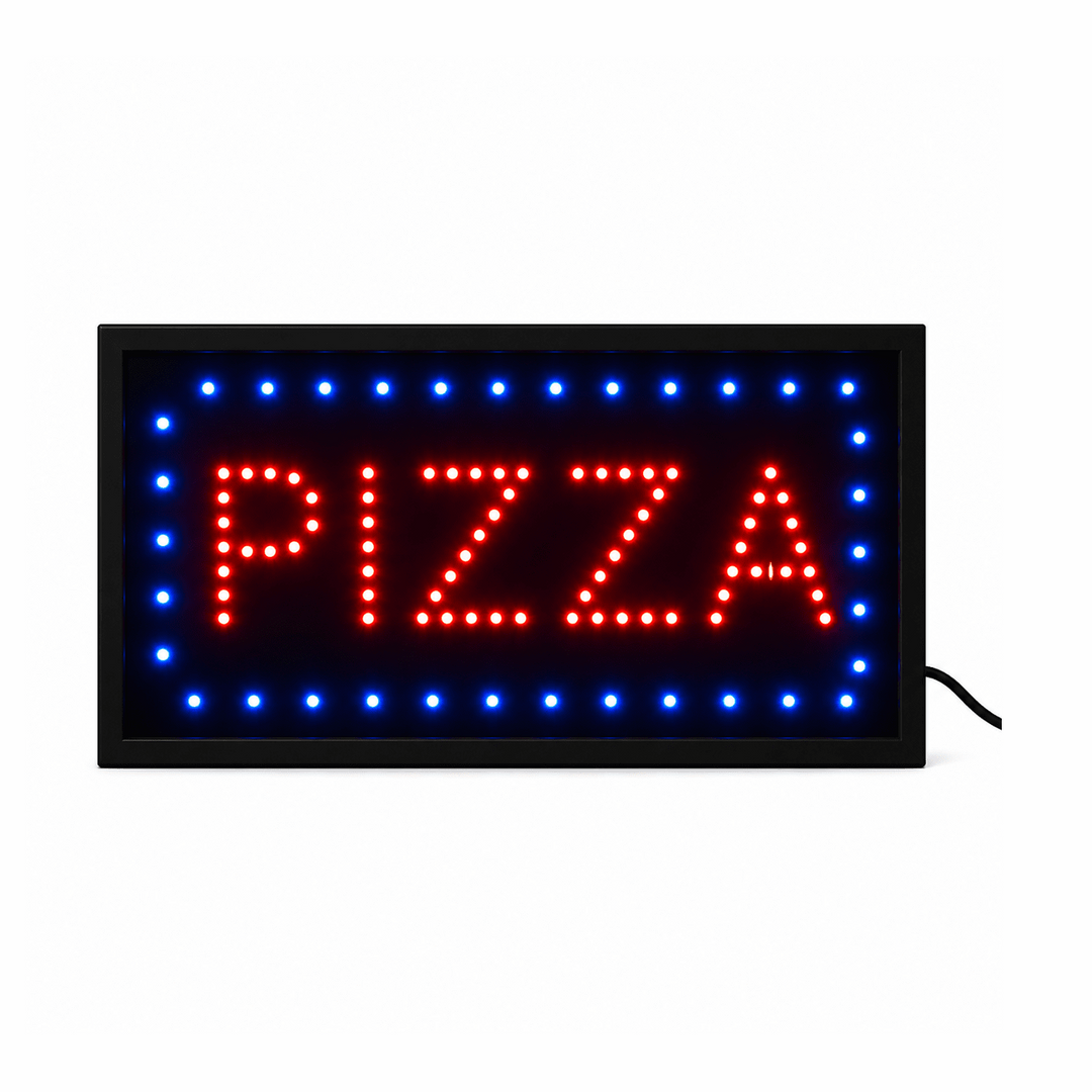 KRD LED PIZZA Sign Flashing Shop Window Display TL-063