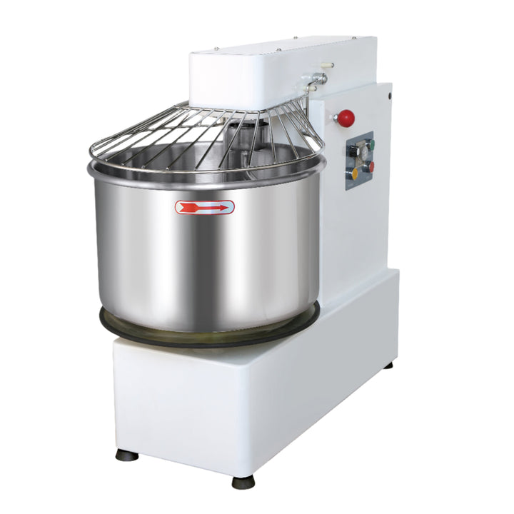 KRD Professional Spiral Dough Mixer 40 litres Liftable head Removable bowl 2 speeds 230V/1 phase HS40T