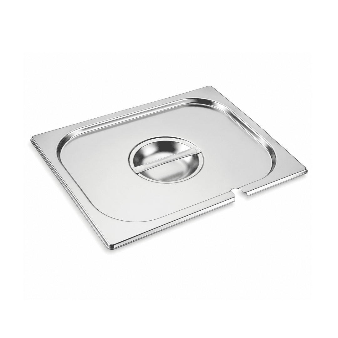 Stainless Steel Notched Gastronorm Lid GN 1/2