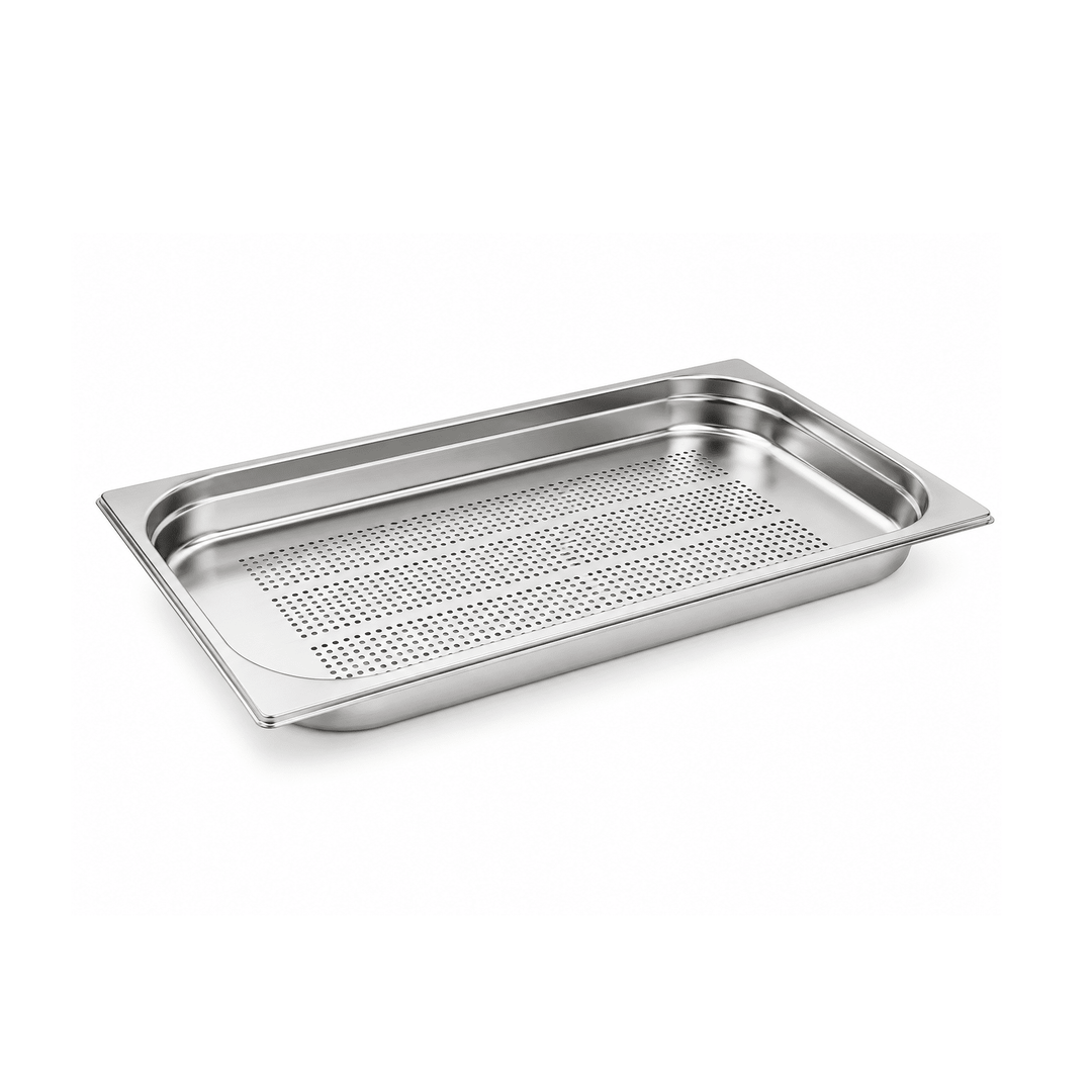 Stainless Steel Perforated Gastronorm Pan GN 1/1 Depth 40mm
