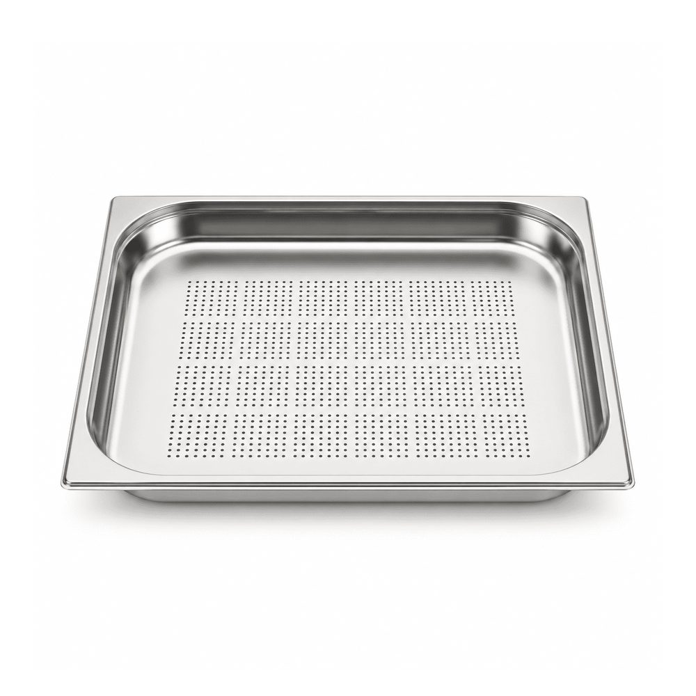 Stainless Steel Perforated Gastronorm Pan GN 1/1 Depth 40mm