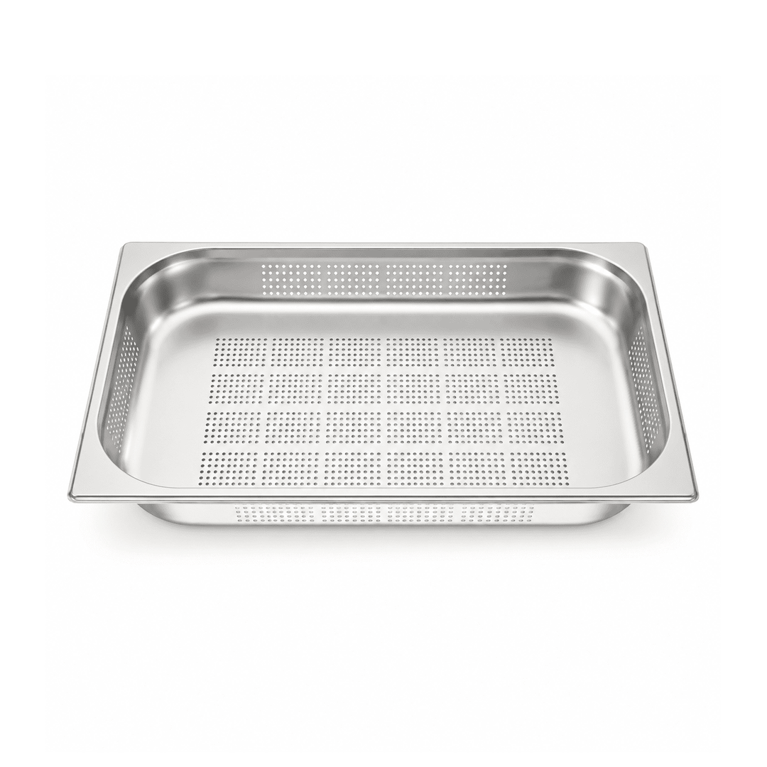 Stainless Steel Perforated Gastronorm Pan GN 1/1 Depth 65mm