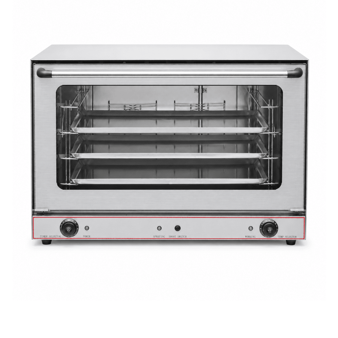 KRD Electric Convection Oven with Steam 4 Tray 600 x 400mm 6400W YSD8A