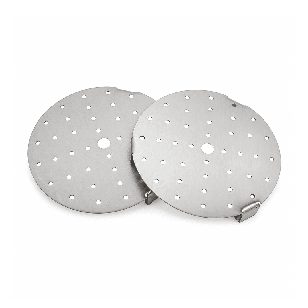 KRD Perforated Bain Marie Round Pot Strainer Inserts 16cm Pack of 2