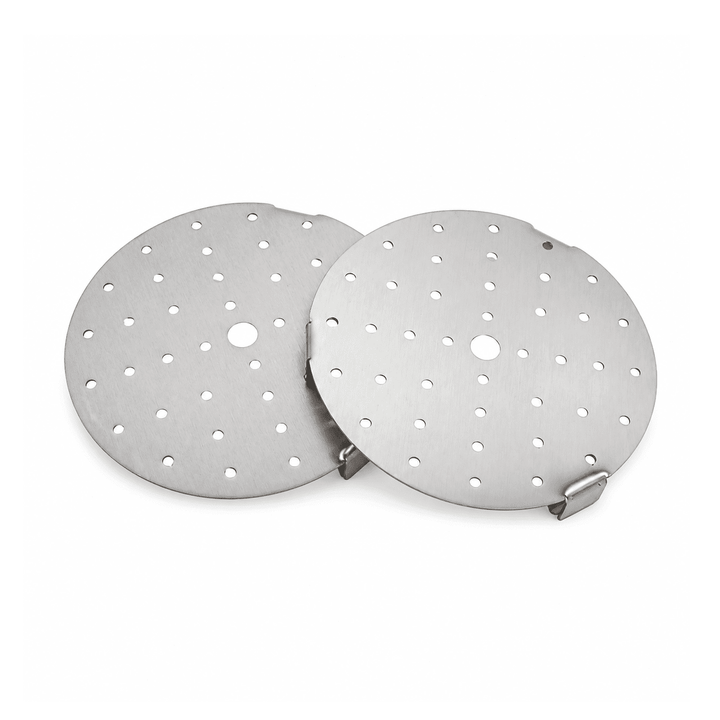 KRD Perforated Bain Marie Round Pot Strainer Inserts 16cm Pack of 2