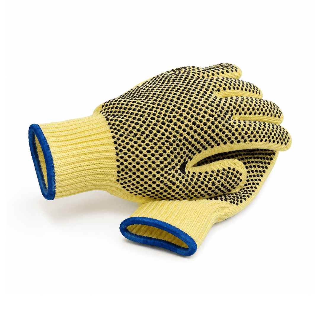 Cut Resistant Safety Gloves EN388 PVC Grip