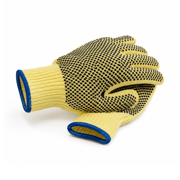 Cut Resistant Safety Gloves EN388 PVC Grip