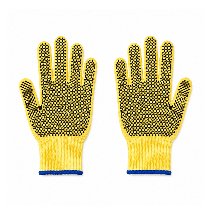 Cut Resistant Safety Gloves EN388 PVC Grip