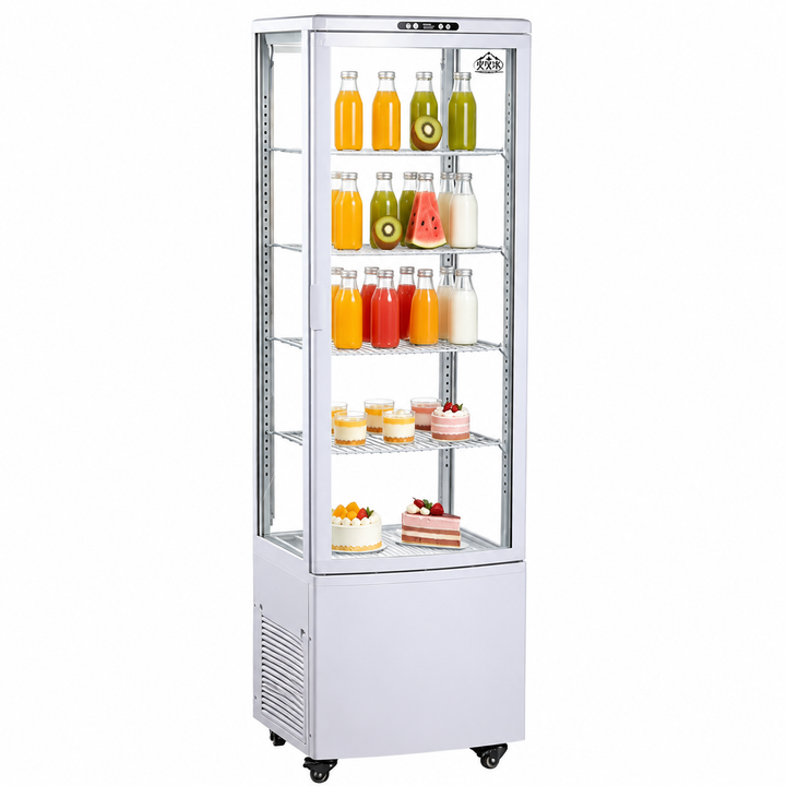 KRD Commercial Display Cooler 4 Shelf 235L White KR-235L