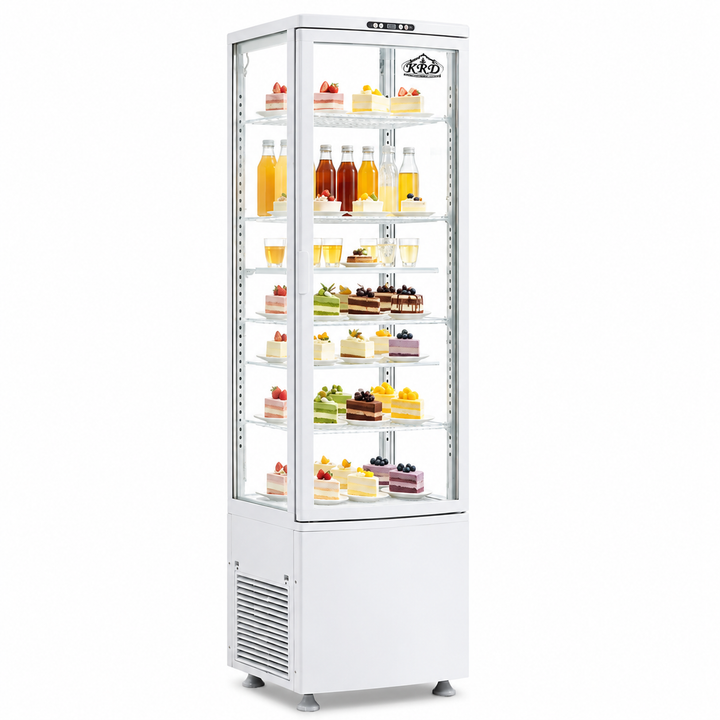 KRD Commercial Display Cooler 5 Shelf 270L White KR-280L