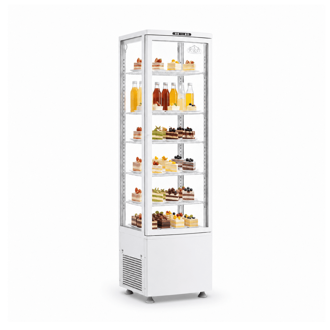 KRD Commercial Display Cooler 5 Shelf 270L White KR-280L