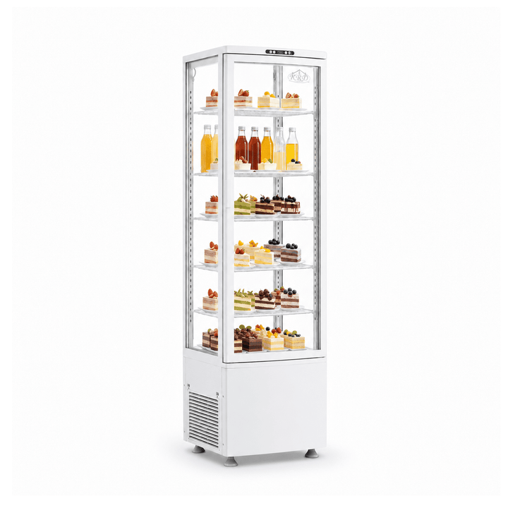 KRD Commercial Display Cooler 5 Shelf 270L White KR-280L