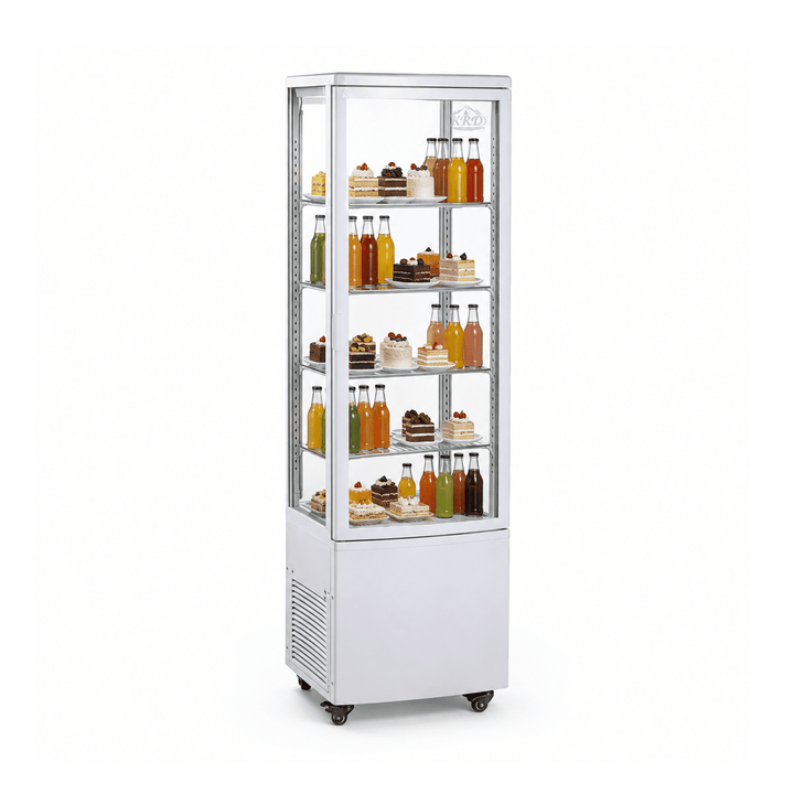 KRD Commercial Display Cooler 4 Shelf 215L White KR-215L