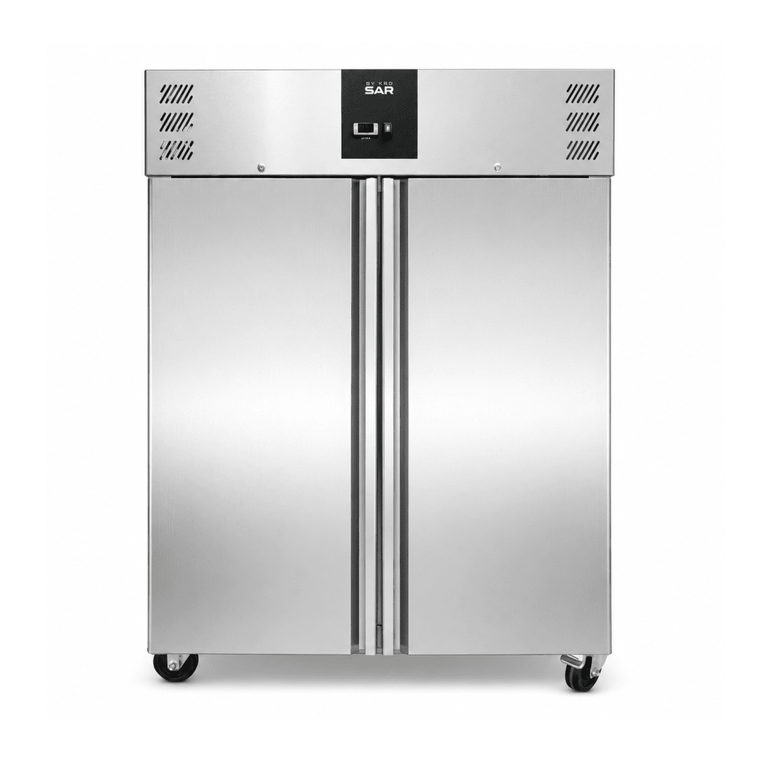 KRD 1476 litres Professional Refrigerator Stainless steel Upright cabinet Twin door GN2/1 Static cooling