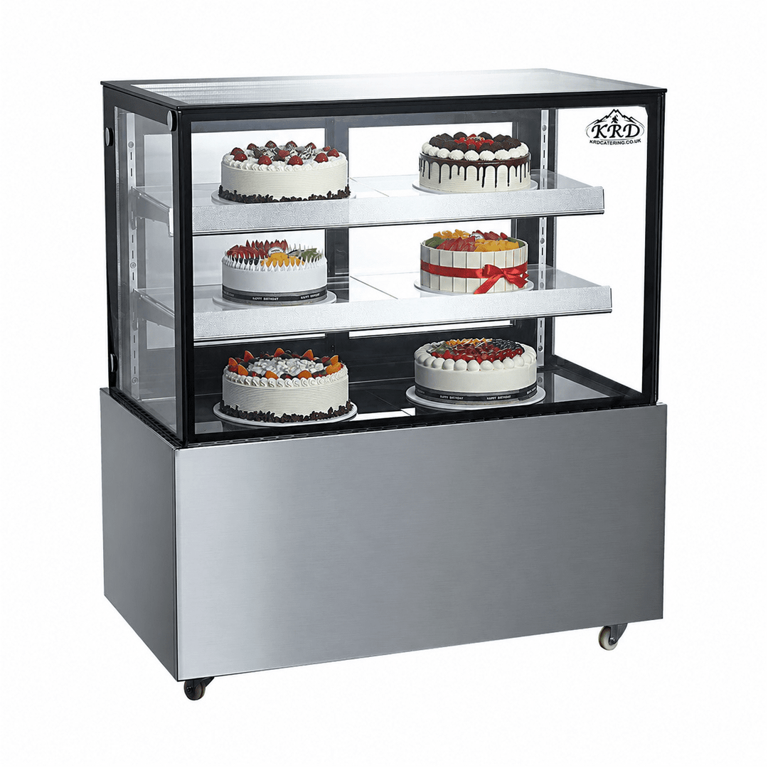 KRD Commercial Cake Display Fridge 300L 905mm Glass Showcase KR-270Z