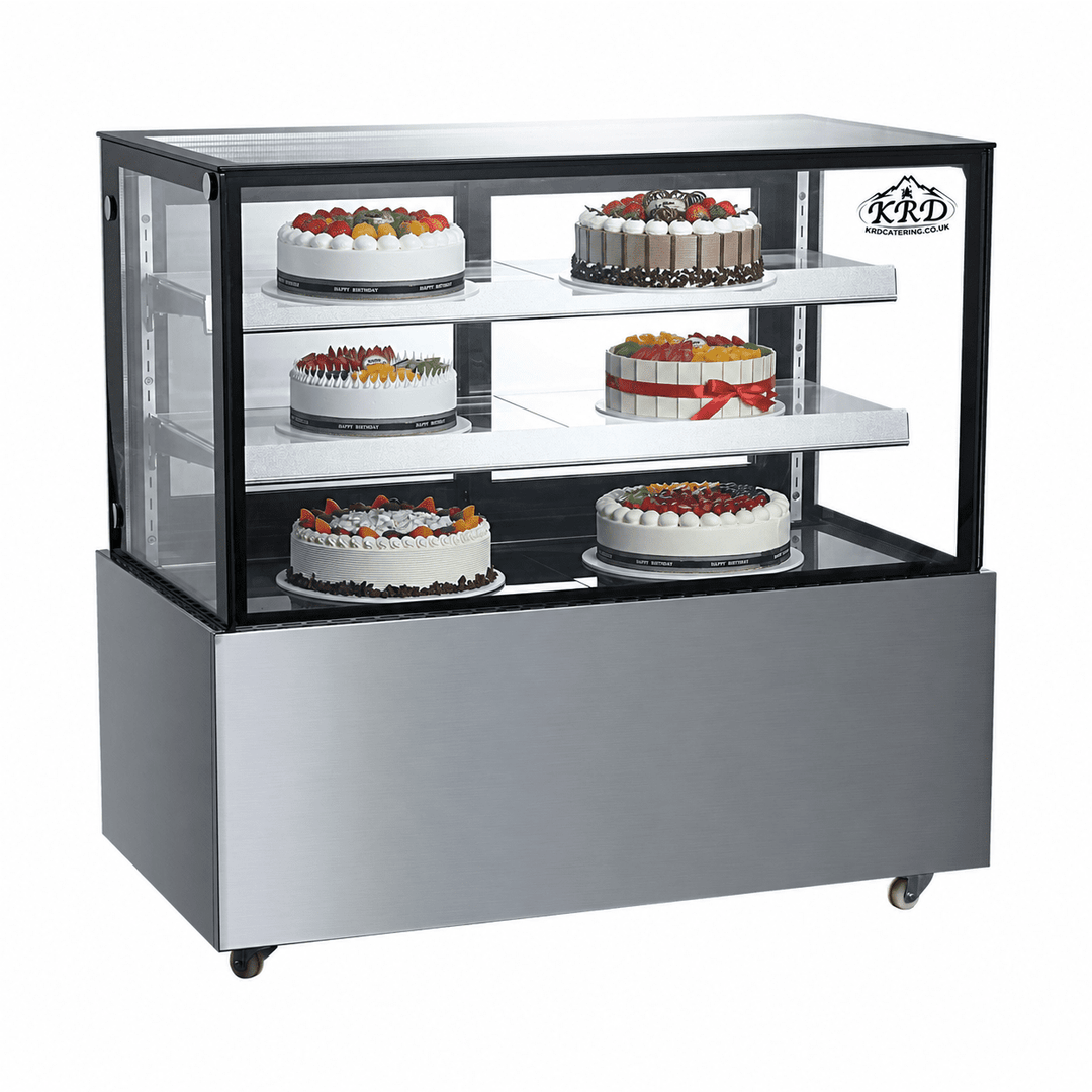 KRD Commercial Cake Display Fridge 410L 1205mm Glass Showcase KR-370Z