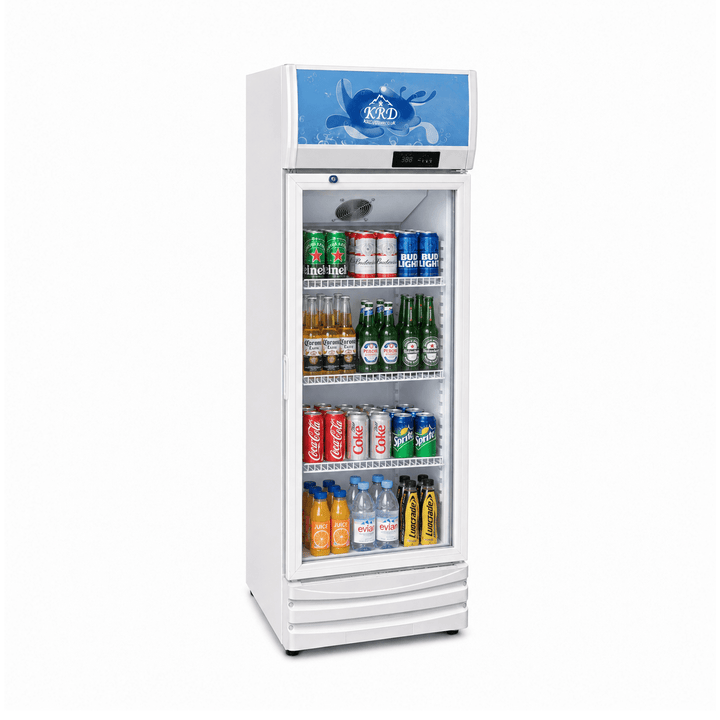 KRD Upright Bottle Cooler 290L Single Glass Door LC290B